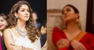 red-saree-wear-in-nayenthara-look-like-amman2