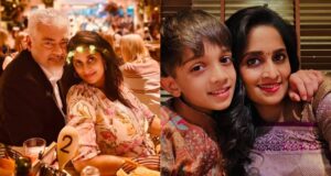 shalini-ajith-new-pose-with-son